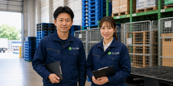 物流資材の引取に対応するパレット本舗